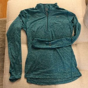 NIKE RUNNING | DRI-FIT quarter zip | heather teal